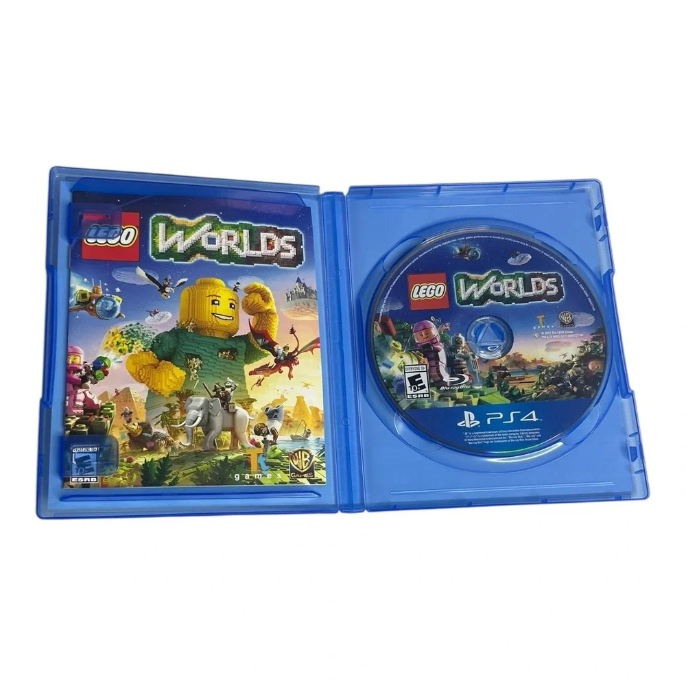 Sony PlayStation 4 PS4 Lego Worlds & Star Wars Force Video Game Bundle Lot CIB